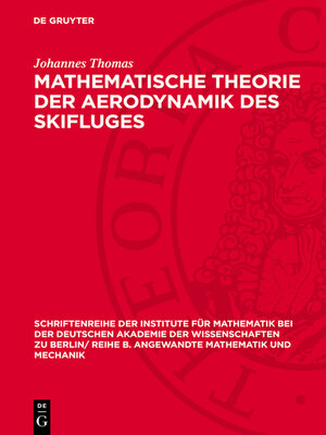 cover image of Mathematische Theorie der Aerodynamik des Skifluges